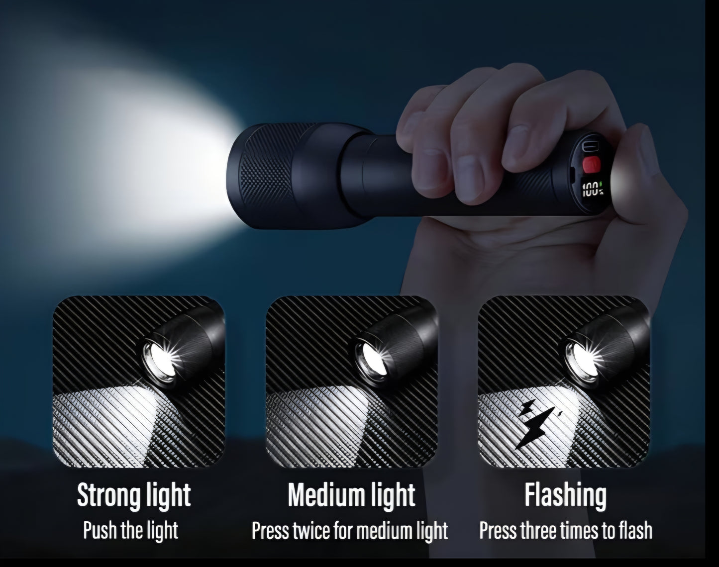 VoltSA Rechargeable LED Flashlight™