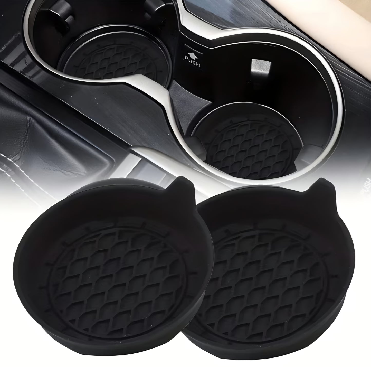 VoltSA Non-Slip Car Cup Holder Mats™
